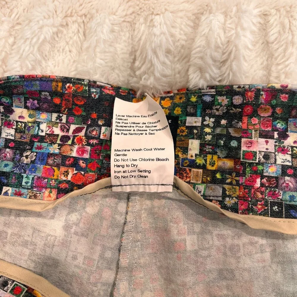 Lisette L Montreal Micro Mosaic Floral Pants Size 10